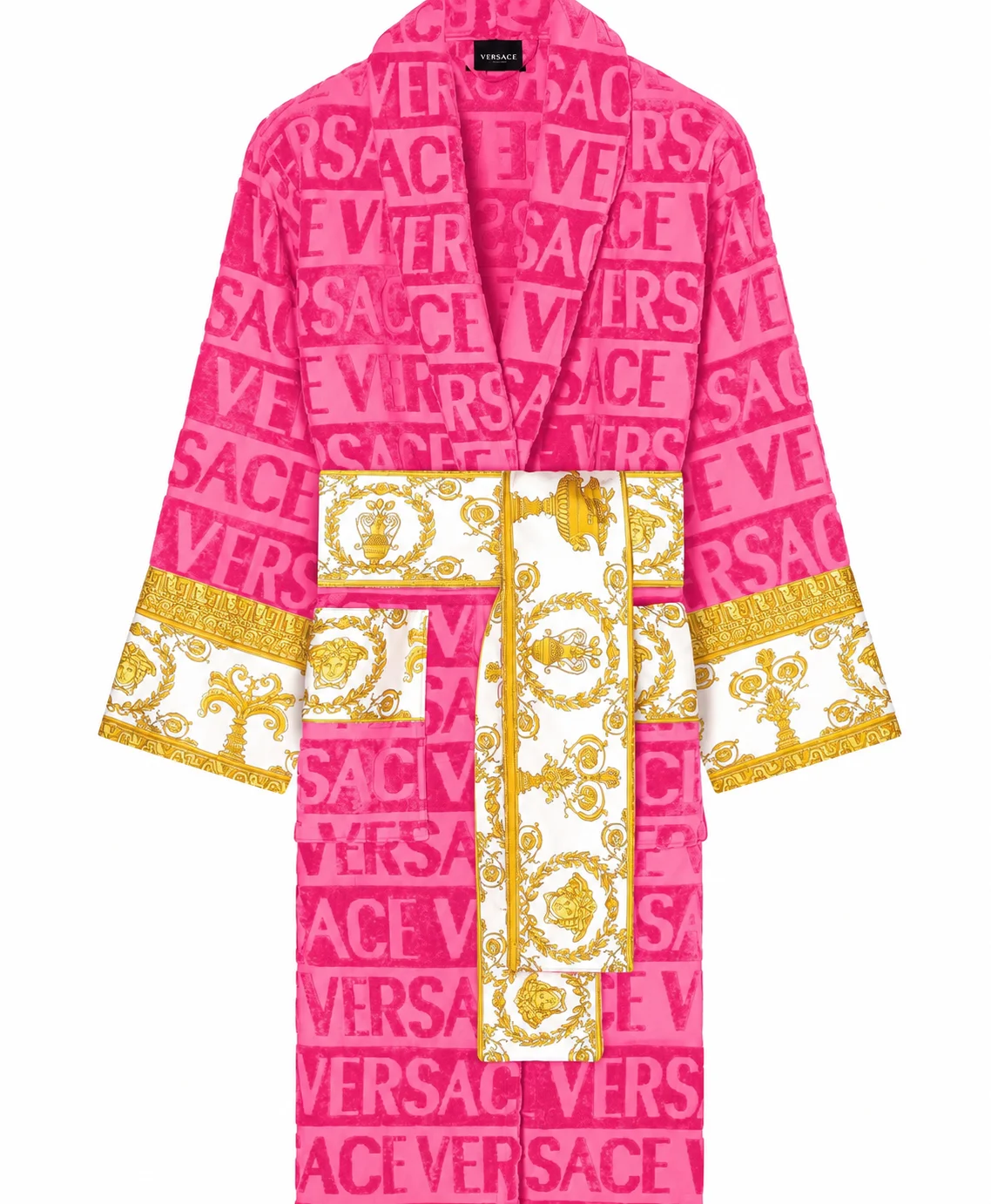 Baroque Bathrobe Women’s Pink Versace Robe