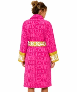 Baroque Bathrobe Women’s Pink Versace Robe