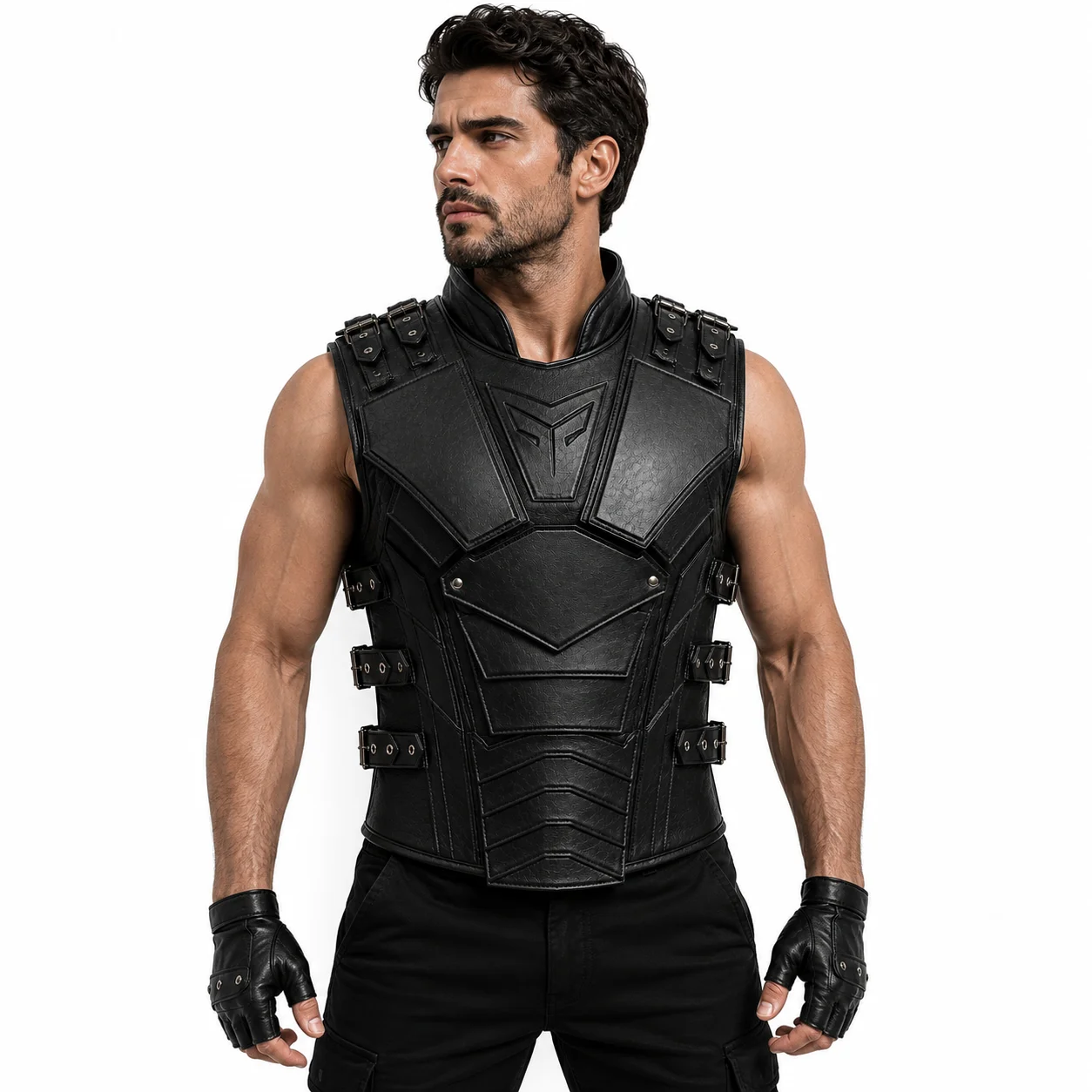 Black Cosplay Armor Vest