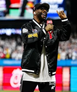 Boyz II Men MLB All Star Game 2026 Black Satin Jacket