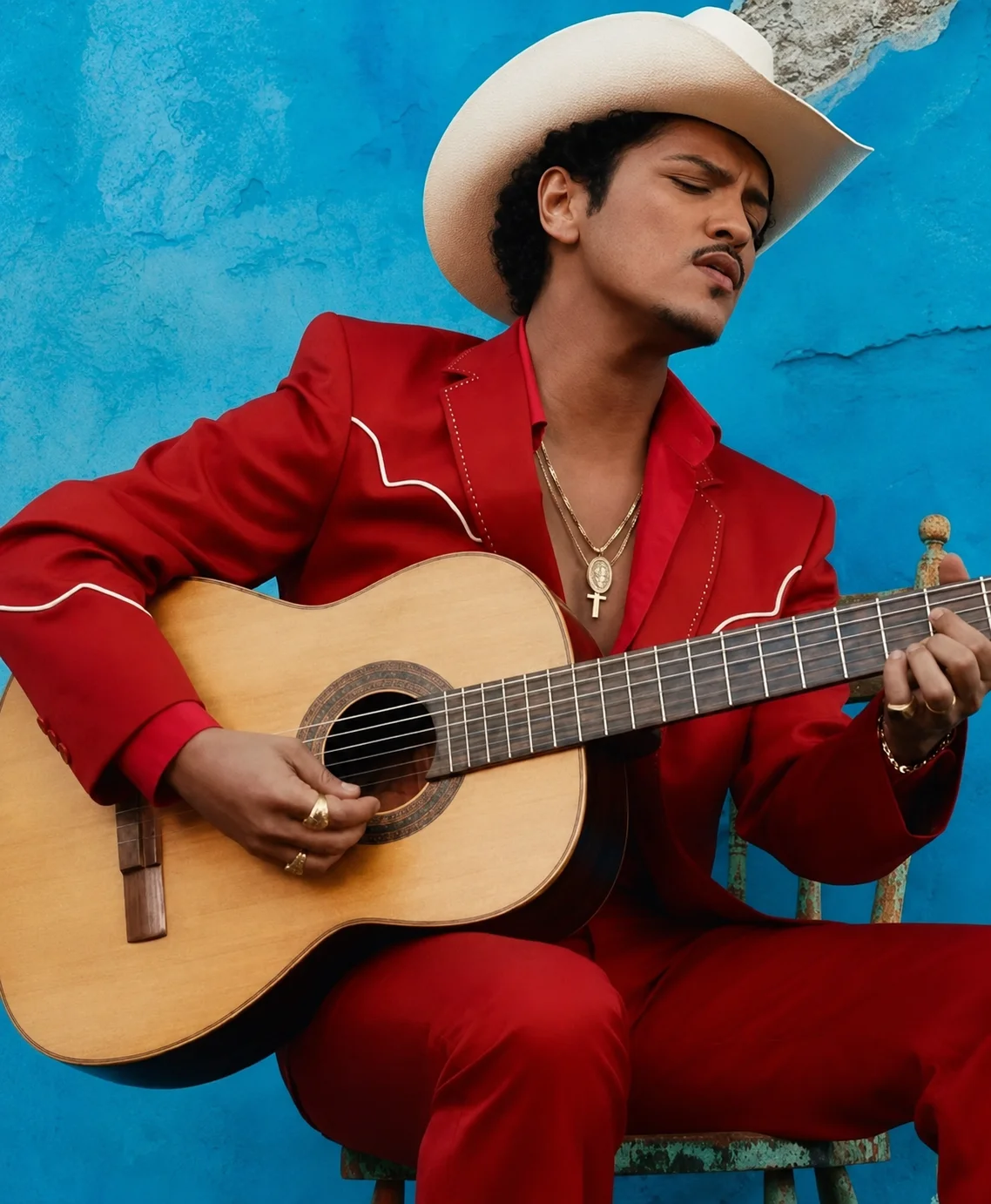 Bruno Mars Risk It All 2026 Red Suit