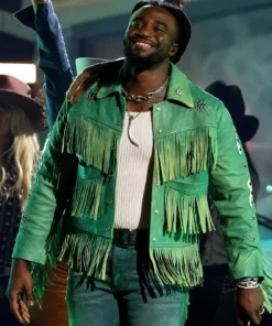 CMA Awards Shaboozey Green Fringe Jacket