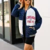 Chicago Fire FC Rhinestone Bomber Jacket