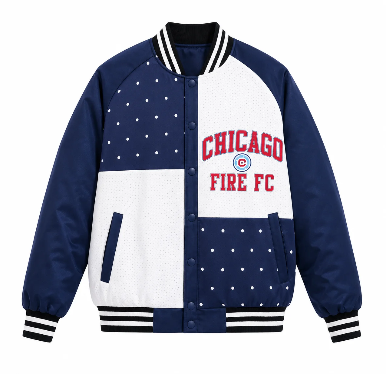 Chicago Fire FC Rhinestone Bomber Jacket