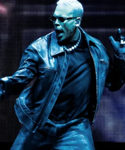 Chris Brown The R&B Tour 2026 Leather Jacket