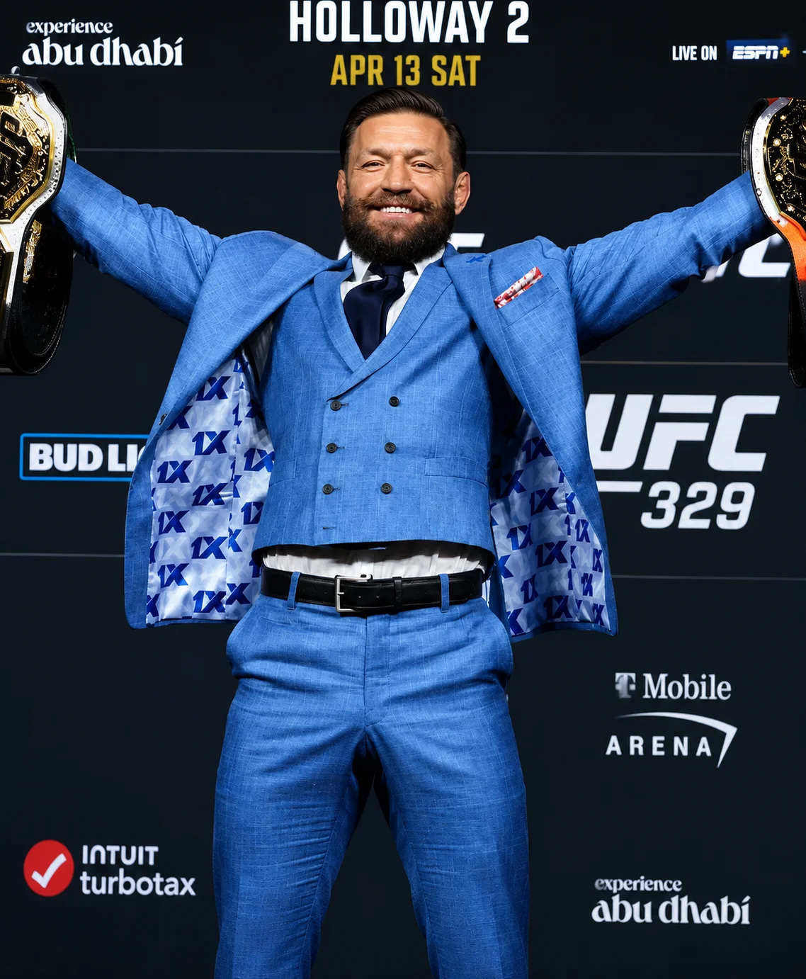 Conor McGregor Blue Tuxedo