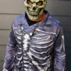 Cool Skeleton Purple Biker Jacket