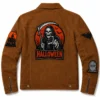 Creepy Trick or Treat Patch Suede Jacket