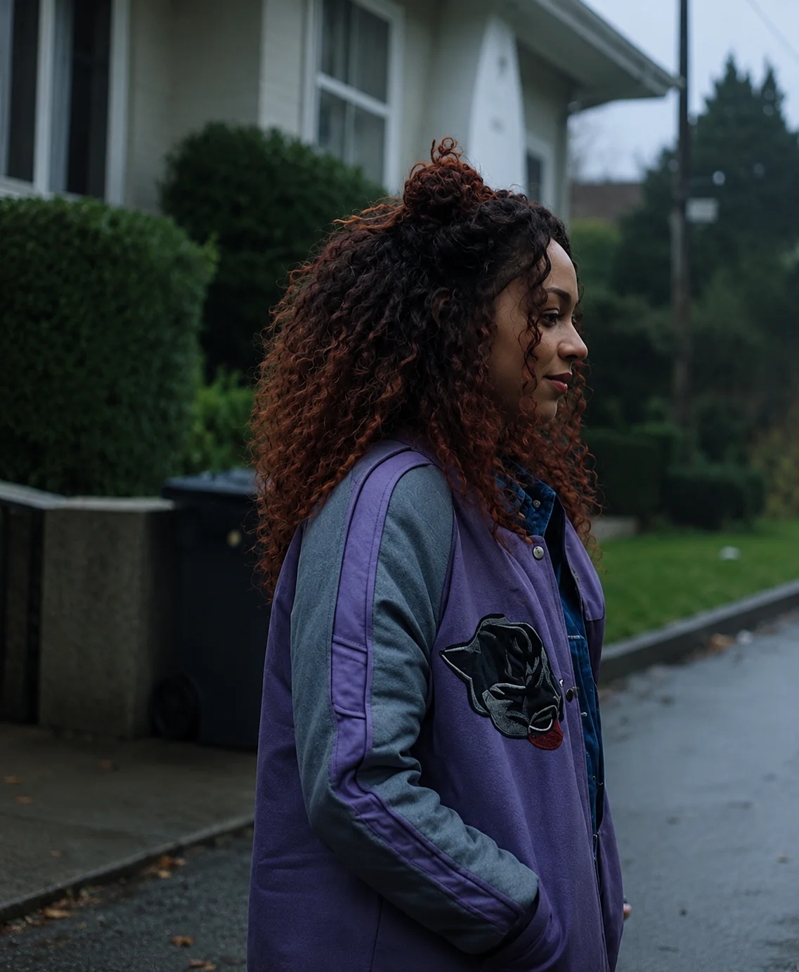 Dead Boy Detectives Kassius Nelson Purple Trench Coat