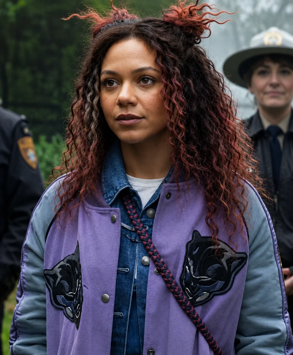 Dead Boy Detectives Kassius Nelson Purple Trench Coat