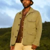 Don Gilet Death in Paradise Green Cotton Jacket