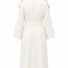 Elle Eva Woods Wool Trench Coat