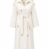 Elle Eva Woods Wool Trench Coat