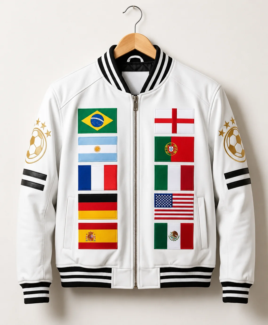 FIFA World Cup 2026 Inspired Leather Jacket