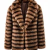 Fightland 2026 Anita Joy Uwajeh Brown Fur Coat
