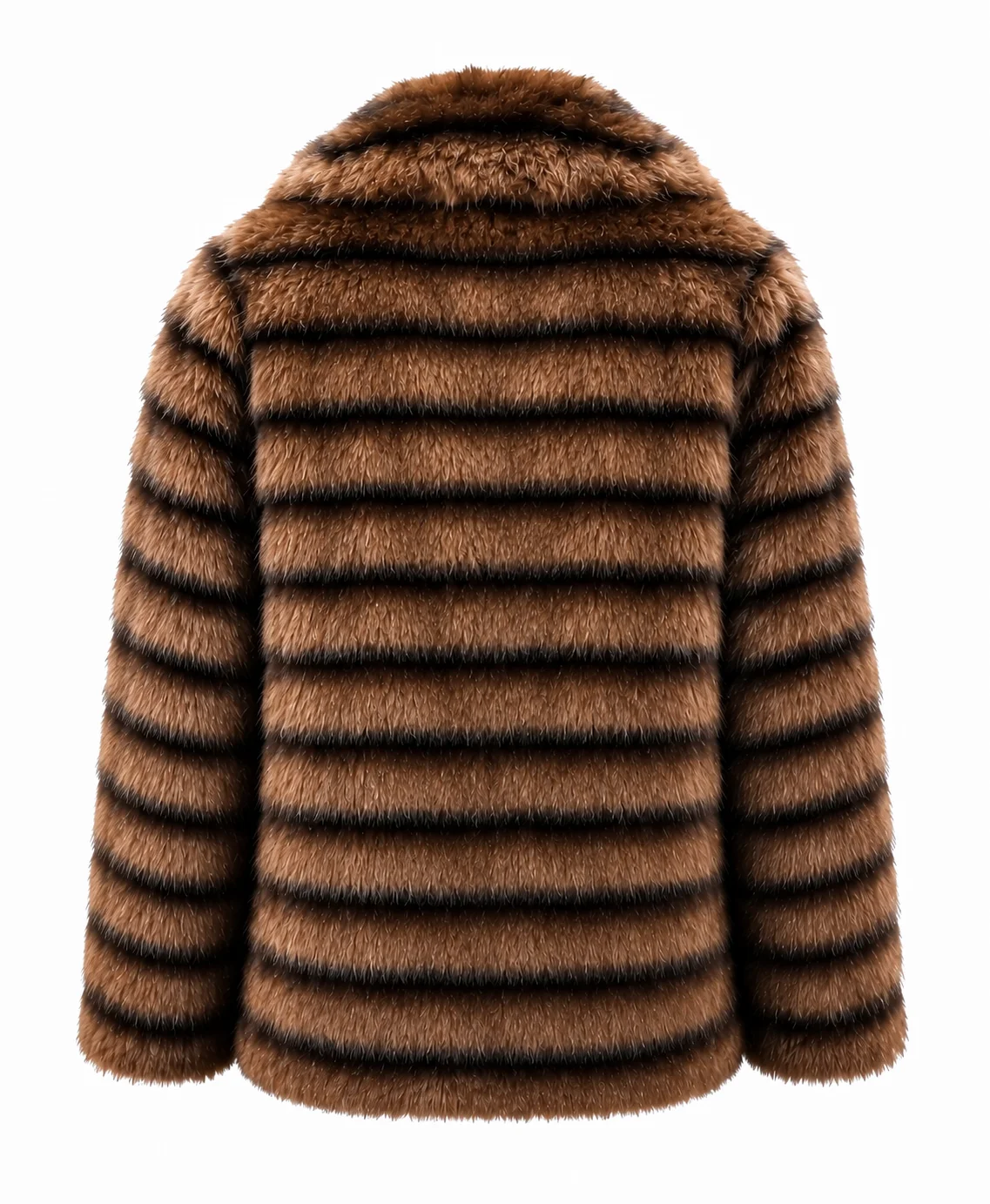 Fightland 2026 Anita Joy Uwajeh Brown Fur Coat