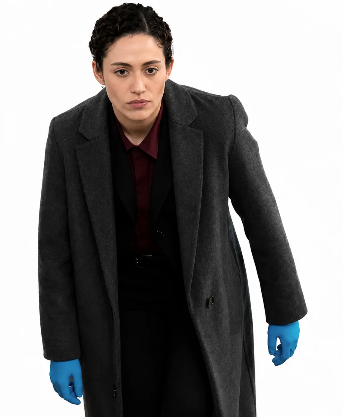 Furious Emmy Rossum Wool Coat