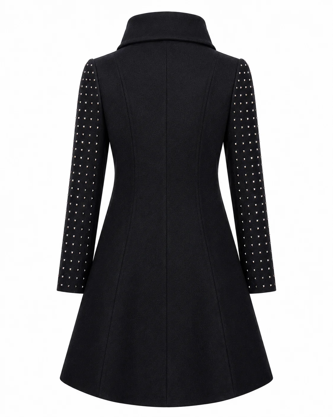 Gossip Girl S6 Kaylee DeFer Navy Studded Sleeves Coat
