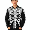 Halloween 3D Ribcage Bomber Jacket