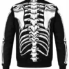 Halloween 3D Ribcage Bomber Jacket