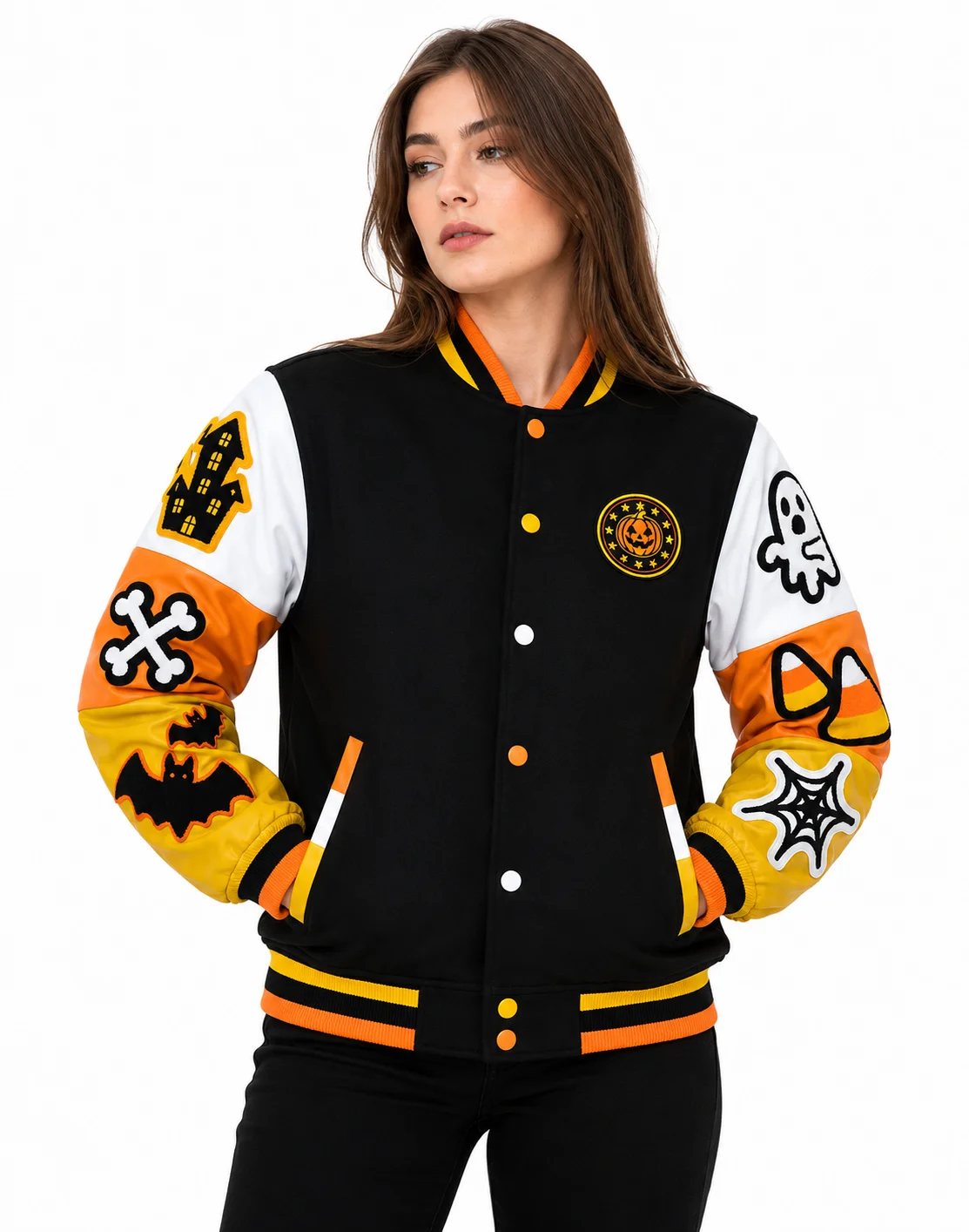 Halloween Boo Varsity Jacket