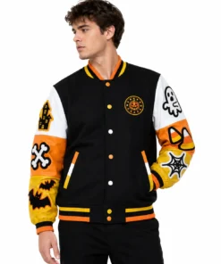 Halloween Boo Varsity Jacket