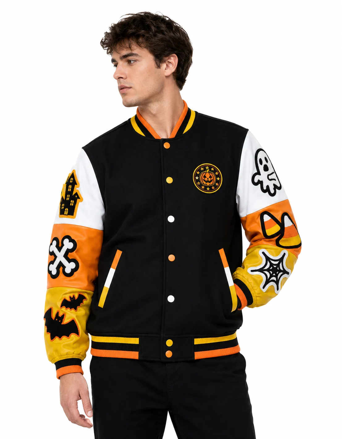 Halloween Boo Varsity Jacket