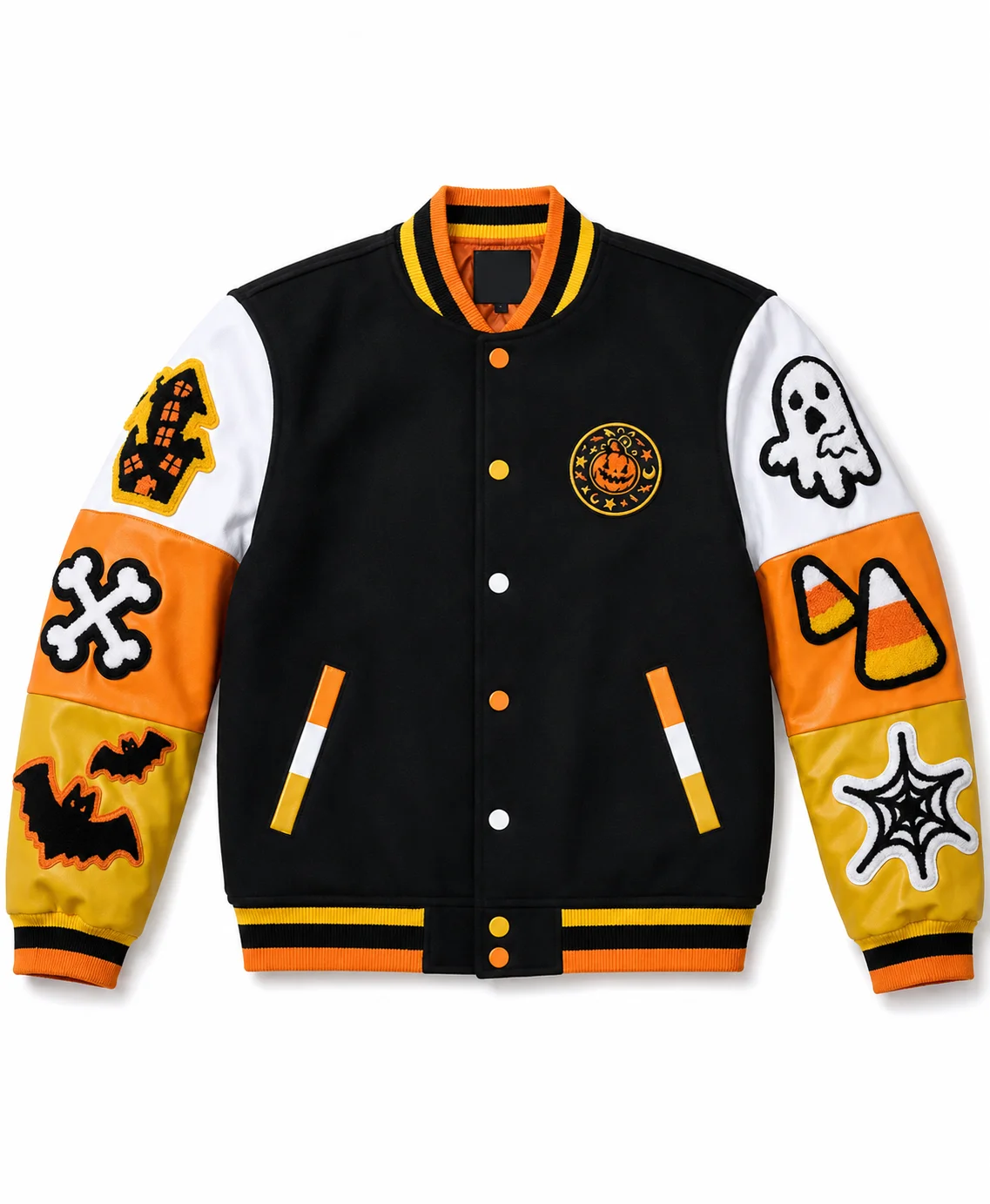 Halloween Boo Varsity Jacket
