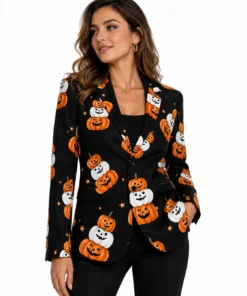 Halloween Cute Pumpkins Blazer