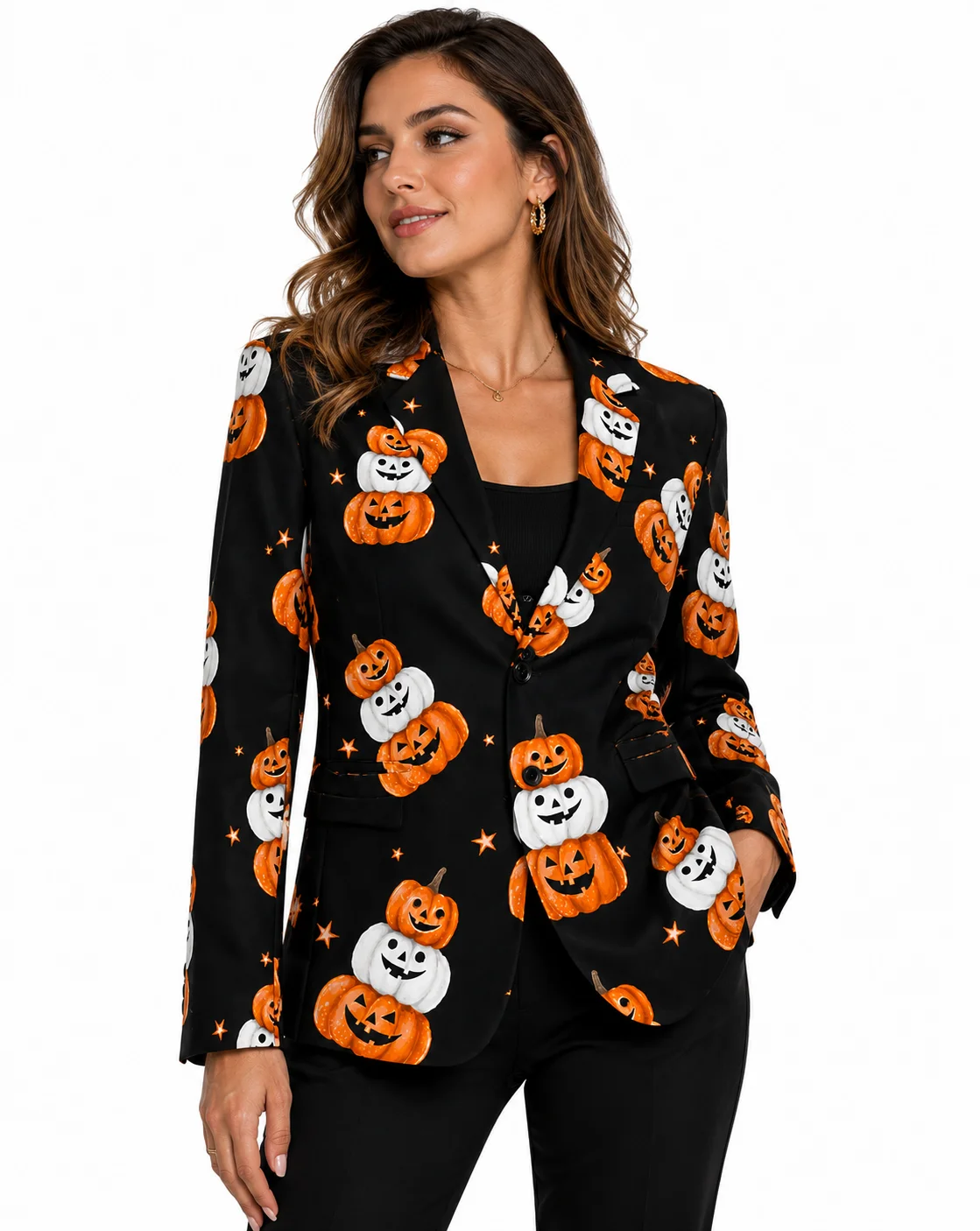 Halloween Cute Pumpkins Blazer