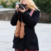 I Play Rocky AnnaSophia Robb Black Coat