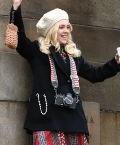 I Play Rocky AnnaSophia Robb Black Coat