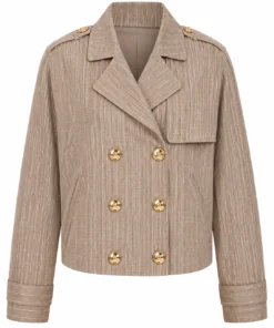 In the City 2026 Lindsay Hubbard Striped Cropped Jacket