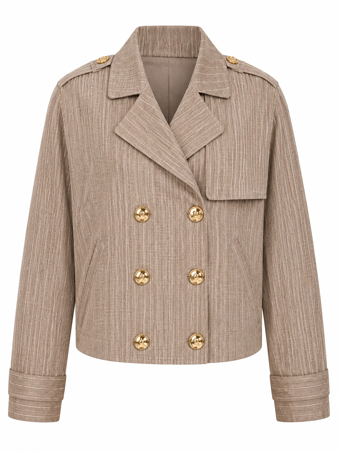 In the City 2026 Lindsay Hubbard Striped Cropped Jacket