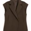 In the City Danielle Olivera Brown Vest