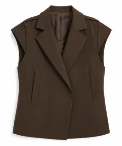 In the City Danielle Olivera Brown Vest