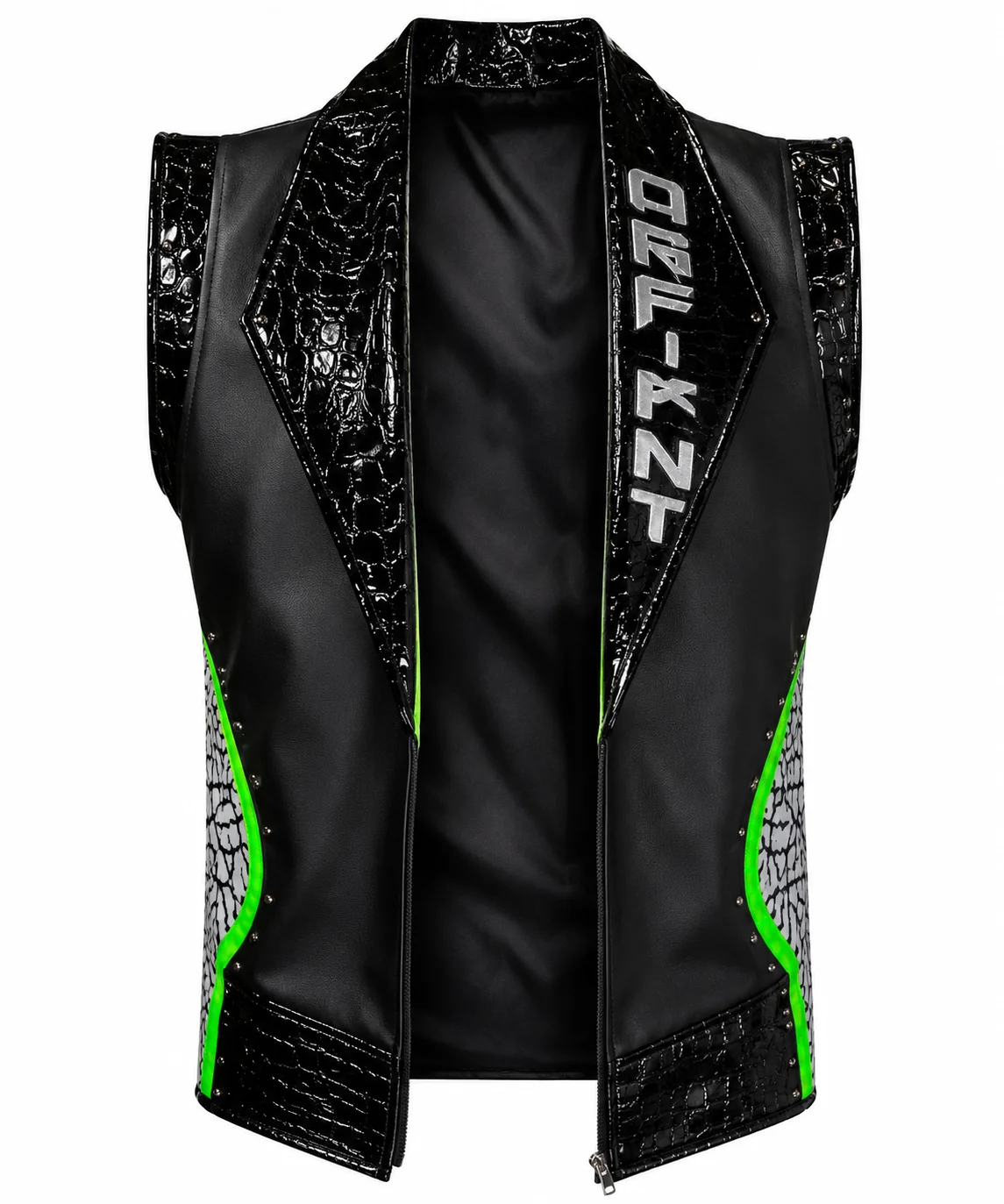 LA Knight WrestleMania 42 Black Leather Vest