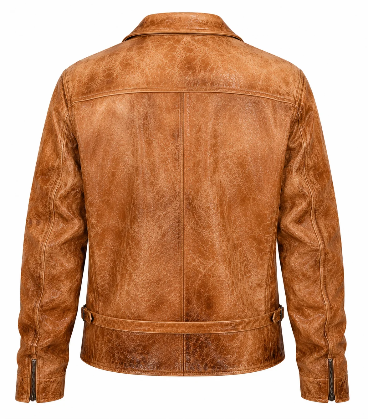 London Davido Brown Leather Jacket