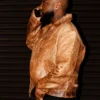 London Davido Brown Leather Jacket