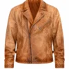 London Davido Brown Leather Jacket