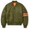 Lupin Sofia Belkacem Green Bomber Jacket