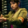 Lupin Sofia Belkacem Green Bomber Jacket