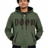 Marvel Doctor Doom Green Hooded Jacket