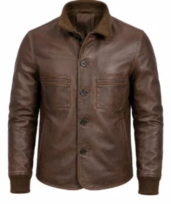 Mobland S02 Tom Hardy Brown Leather Jacket