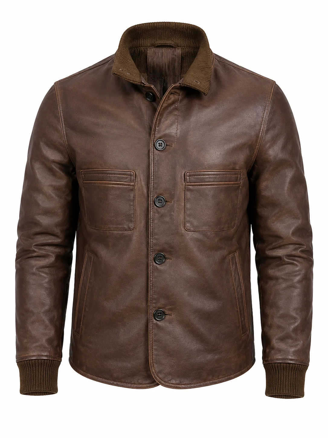 Mobland S02 Tom Hardy Brown Leather Jacket