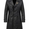 Motor City 2026 Pablo Schreiber Black Leather Coat