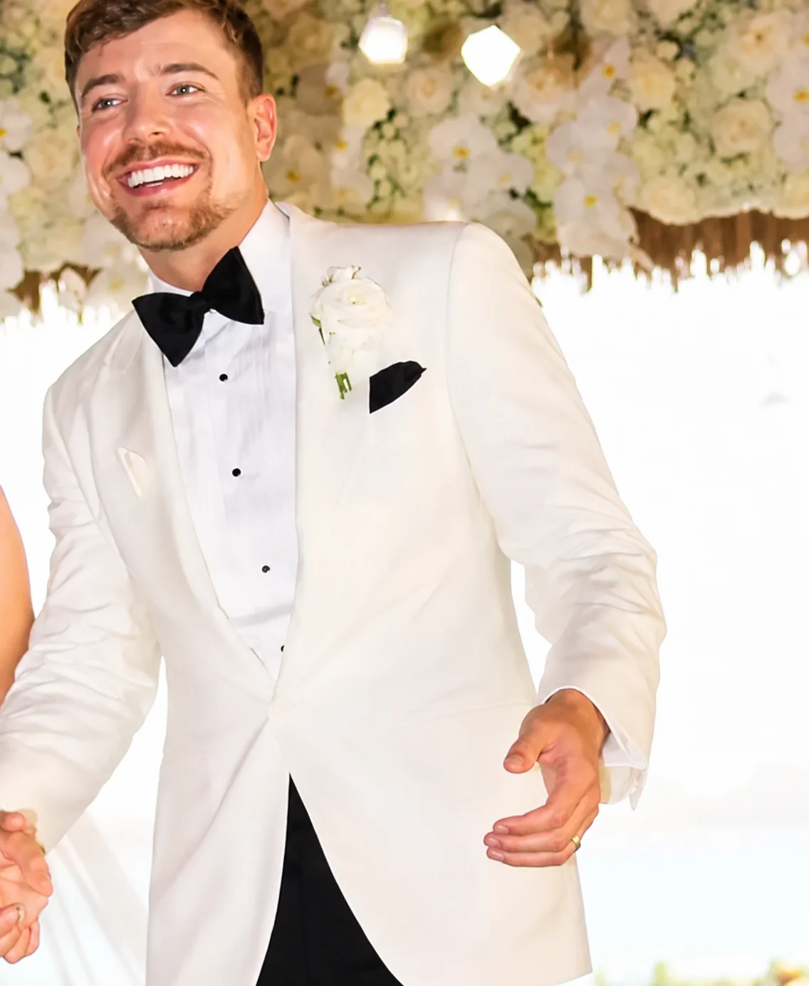MrBeast Wedding White Blazer