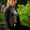 NCIS NY 2026 Jacqueline Byers Brown Leather Jacket