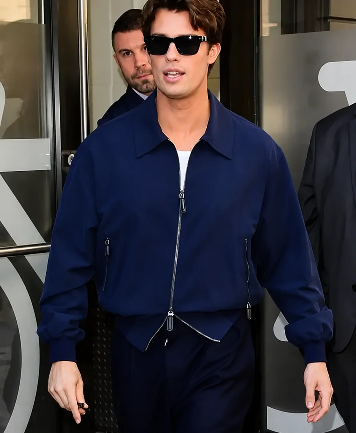 NYC 2026 Nicholas Galitzine Blue Jacket