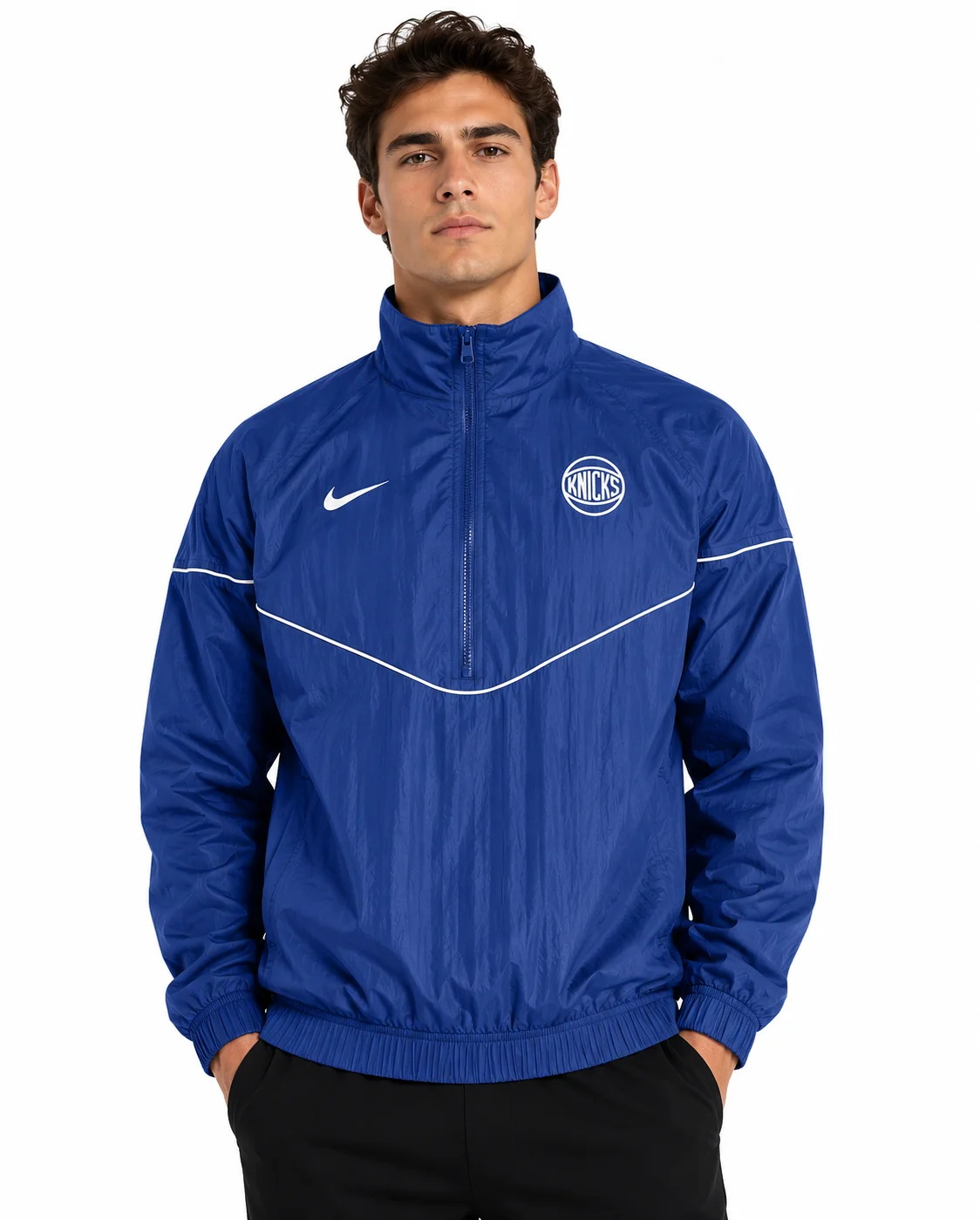 New York Knicks Nike Courtside Windrunner Blue Jacket